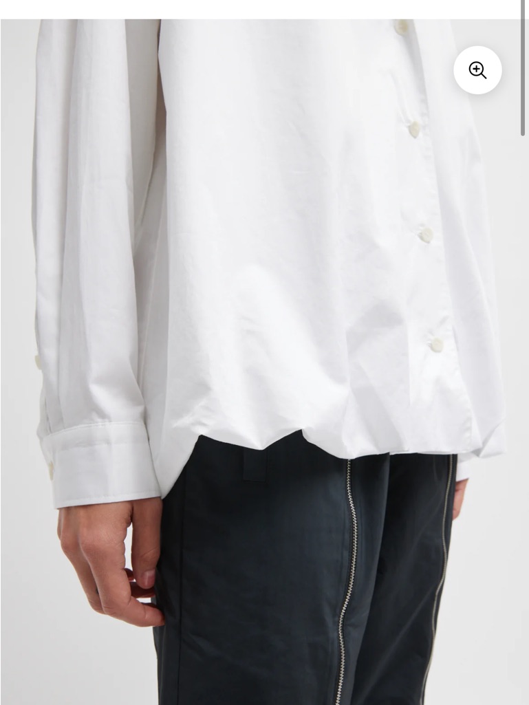 Tibi Nwt Eco Poplin Bubble Hem Shirt Jacket